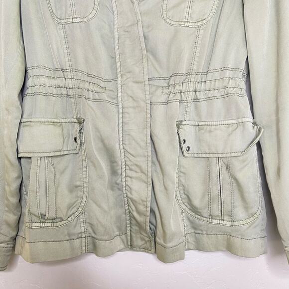 Marrakech Anthropologie Utility Jacket Geneva Military Green Medium - Picture 4 of 14